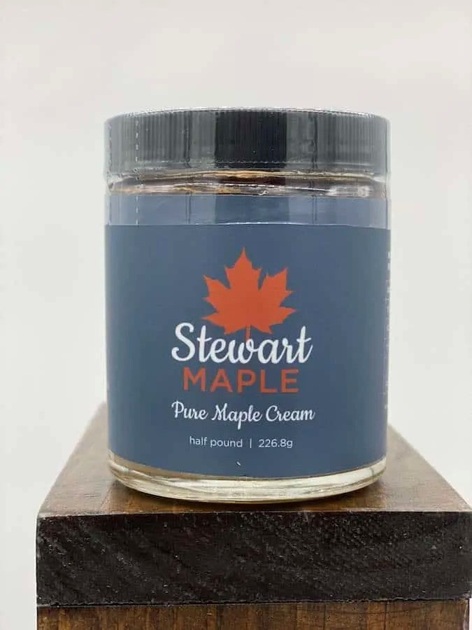 Pure Organic Vermont Maple Cream Spread / Maple Butter (Half-Pound 8 oz Jar)